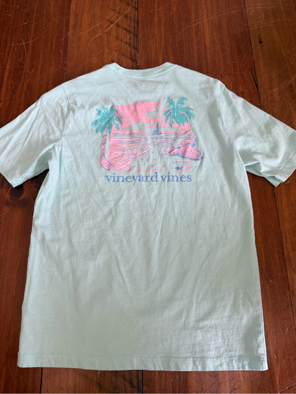 Vineyard Vines Girl’s Light Mint Short Sleeve Pocket Tee